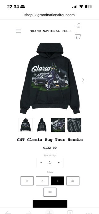 Sudadera Kendrick Lamar SZA GNT Tour - Talla L