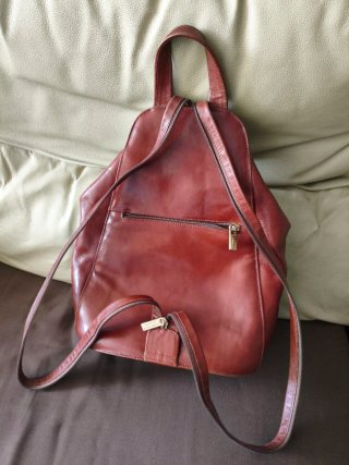Bolso/Mochila Paco Martinez Marrón Piel