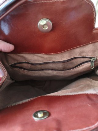 Bolso/Mochila Paco Martinez Marrón Piel