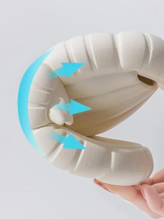 Chanclas blancas cómodas( Unixex)