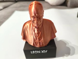Figura 3D Papa León XIV