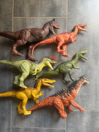 Lotto 6 Dinosauri Jurassic World Mattel sonori non