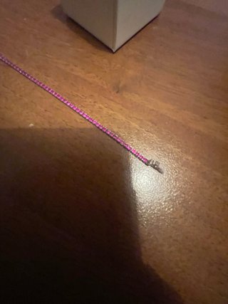 Bracciale in argento con cristalli fucsia