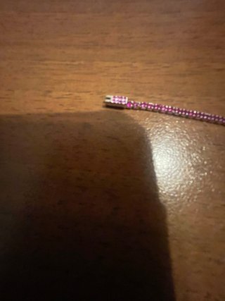 Bracciale in argento con cristalli fucsia