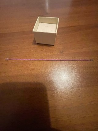 Bracciale in argento con cristalli fucsia