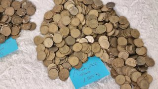 9,50 kg. de moneda española variada