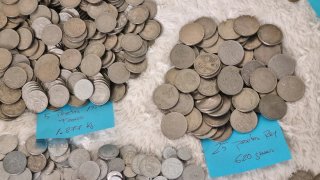 9,50 kg. de moneda española variada