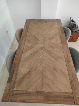Mesa de diseño madera 160x70 cm