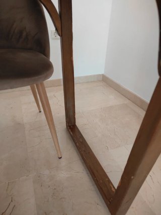 Mesa de diseño madera 160x70 cm
