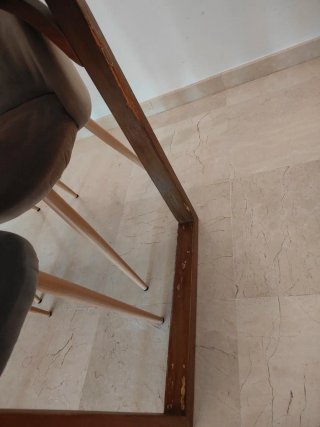 Mesa de diseño madera 160x70 cm