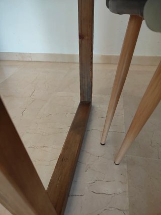 Mesa de diseño madera 160x70 cm