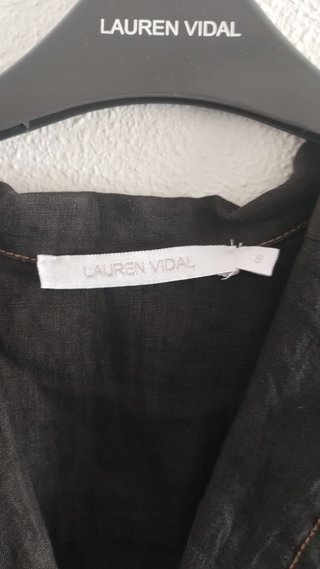 Vestido negro lino Lauren Vidal