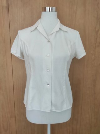 Camisa blanca manga corta