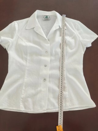Camisa blanca manga corta