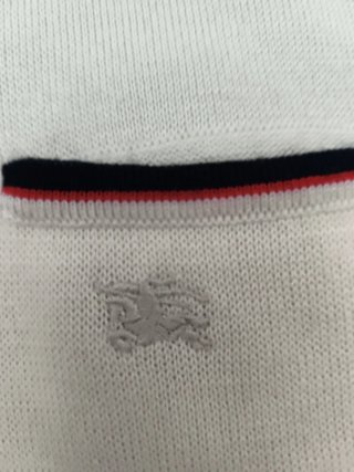 Chaqueta de punto Burberry crema