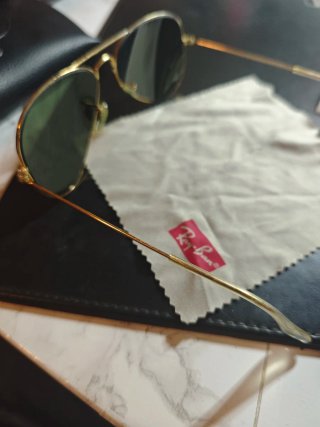 Gafas de sol Ray-Ban Aviator Dorado/Verde
