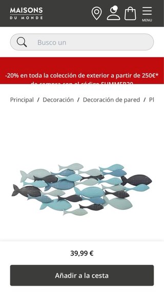 Decoración de pared peces