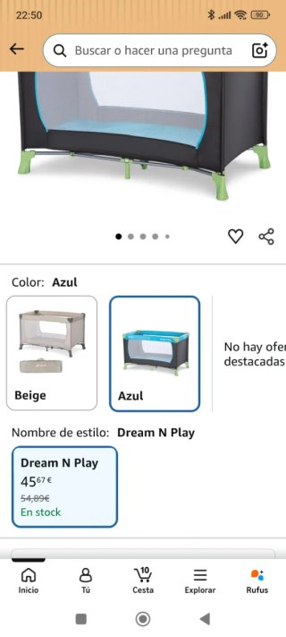 Parque Cuna Hauck Dream N Play Turquesa