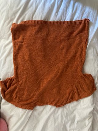 Jersey naranja de punto fino
