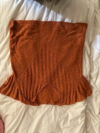 Jersey naranja de punto fino