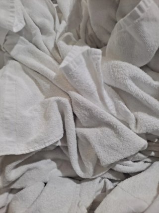 Biancheria da letto in tessuto bianco
