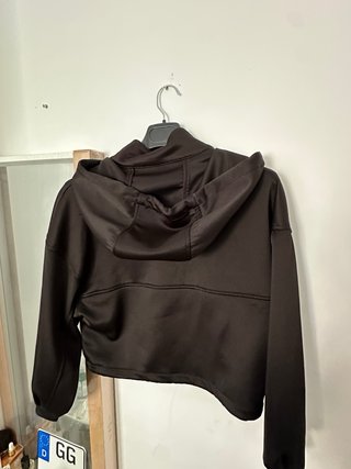 Cárdigan Zara Negro Cremallera Capucha