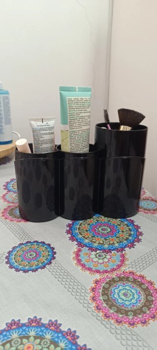 Porta trucchi organizer bagno nero