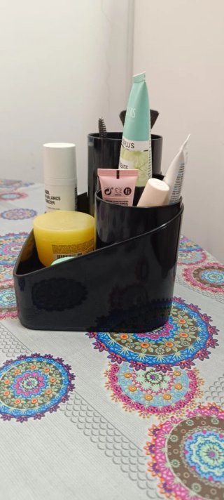 Porta trucchi organizer bagno nero