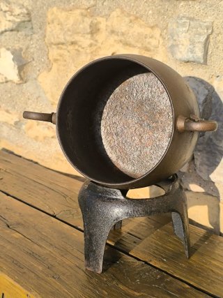 Antigua olla hierro fundido Kenrick S. XIX