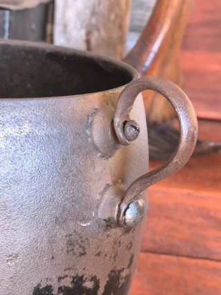 Antigua olla hierro fundido Kenrick S. XIX