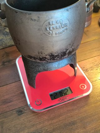 Antigua olla hierro fundido Kenrick S. XIX