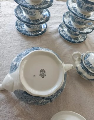 Juego de té modelo Ceilán - La Cartuja de Sevilla