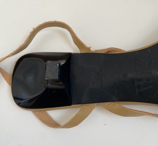 Sandalias Zara Tiras Romanas Kitten Nude T39