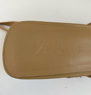 Sandalias Zara Tiras Romanas Kitten Nude T39