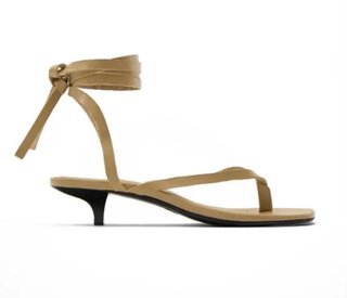 Sandalias Zara Tiras Romanas Kitten Nude T39