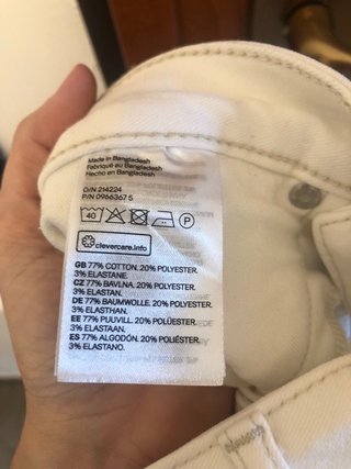 Pantaloni bianchi H&M skinny