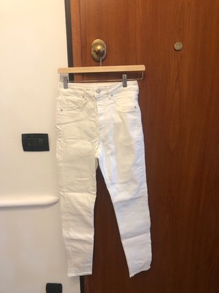 Pantaloni bianchi H&M skinny