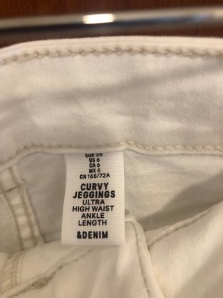Pantaloni bianchi H&M skinny