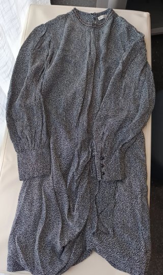 Vestido estampado blanco y negro