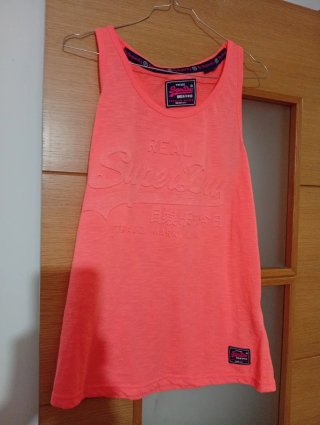 Camiseta tirantes Superdry naranja