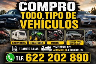 Se compra todo tipo de veiculo caravanas