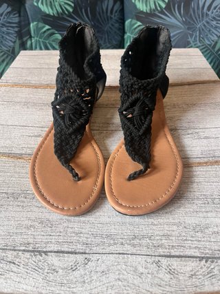 Sandalias negras mujer