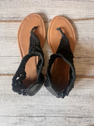Sandalias negras mujer