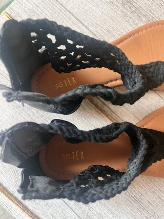 Sandalias negras mujer