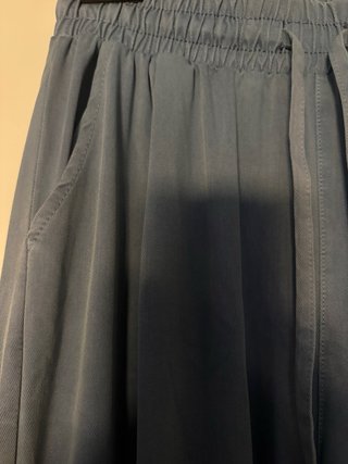 Pantalón de tela ancho azul