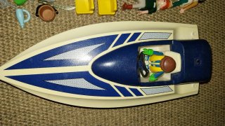 Lote Playmobil Barco y Figuras