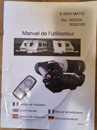 E Mov Matic Caravan Mover + Mando