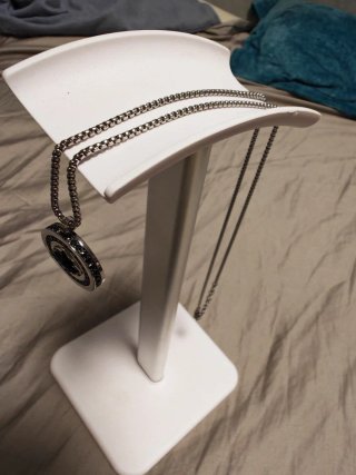 Collar con colgante de estrella plateado
