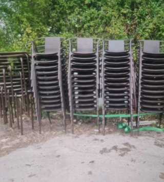 Sillas de exterior apilables