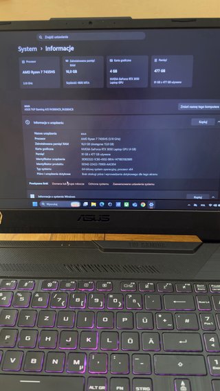 Se vende portátil gaming ASUS TUF Gaming A15